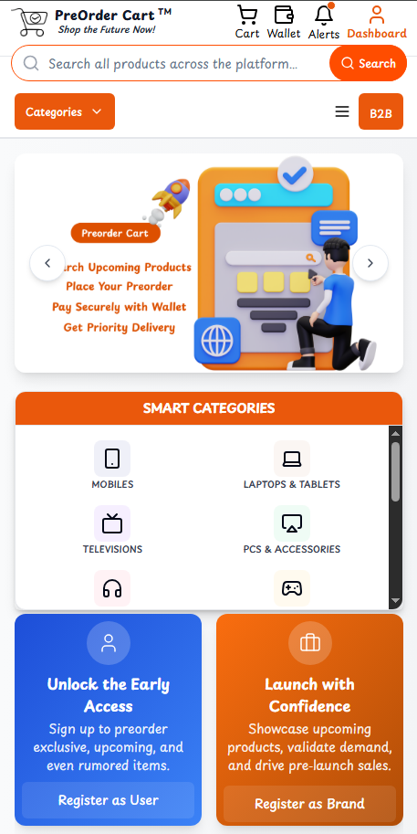 PreorderCart App Preview